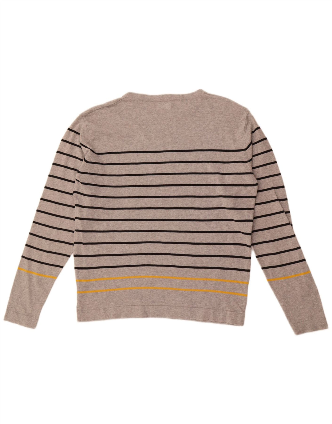 Jack & Jones Top pentru bărbați cu mânecă lungă 2XL, bumbac cu dungi gri