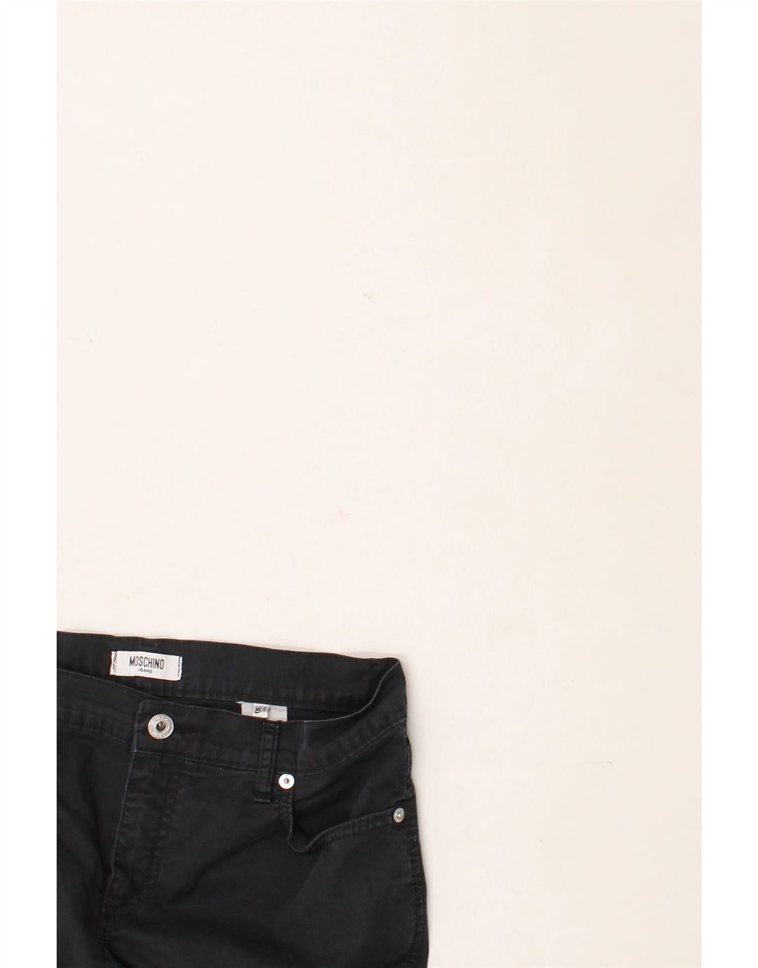 MOSCHINO Womens Bootcut Casual Trousers W30 L26 Black Vintage Moschino and Second-Hand Moschino from Messina Hembry 