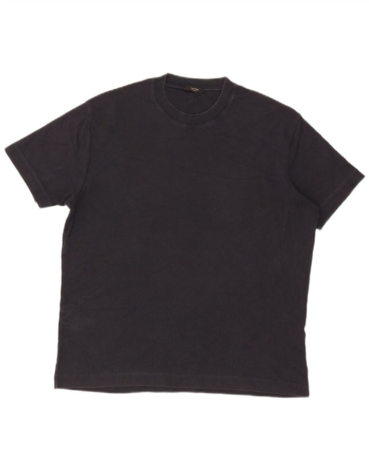 Massimo Dutti Tricou Bărbați Top Mediu Negru Bumbac