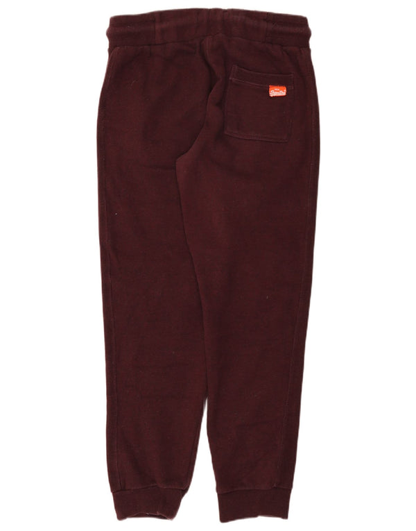 Pantaloni de trening Superdry pentru femei Slim Fit Pantaloni de jogging UK 14 Medium Burgundy