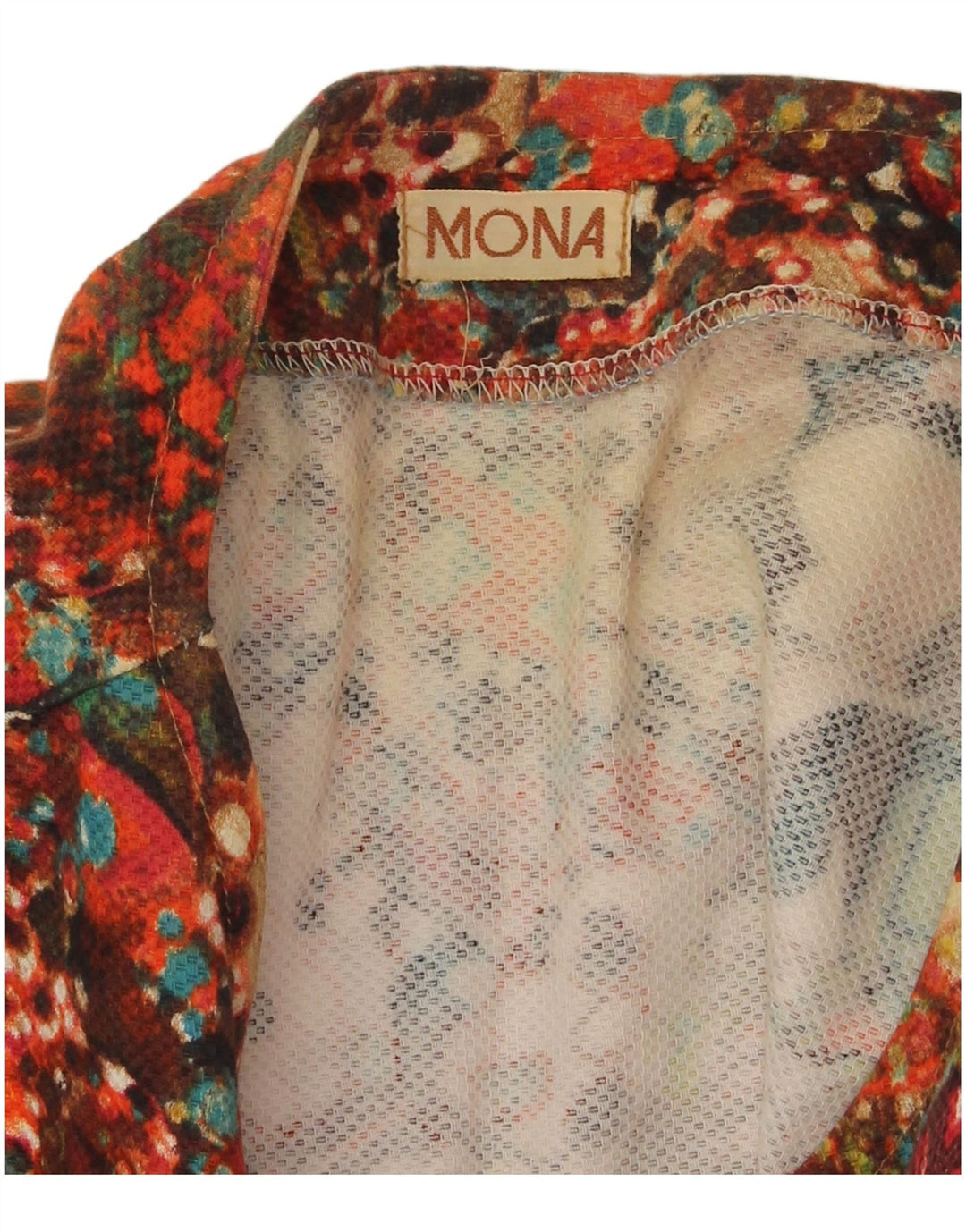 Bluză cămașă supradimensionată pentru femei Mona, cu model abstract, UK 20 2XL, multicoloră