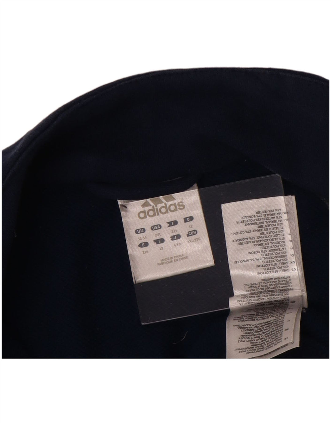 ADIDAS Mens Climalite Trening Top Jacket UK 52/54 2XL Bumbac bleumarin