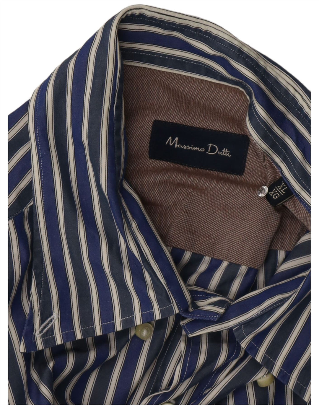Cămașă Massimo Dutti pentru bărbați XL bleumarin cu dungi