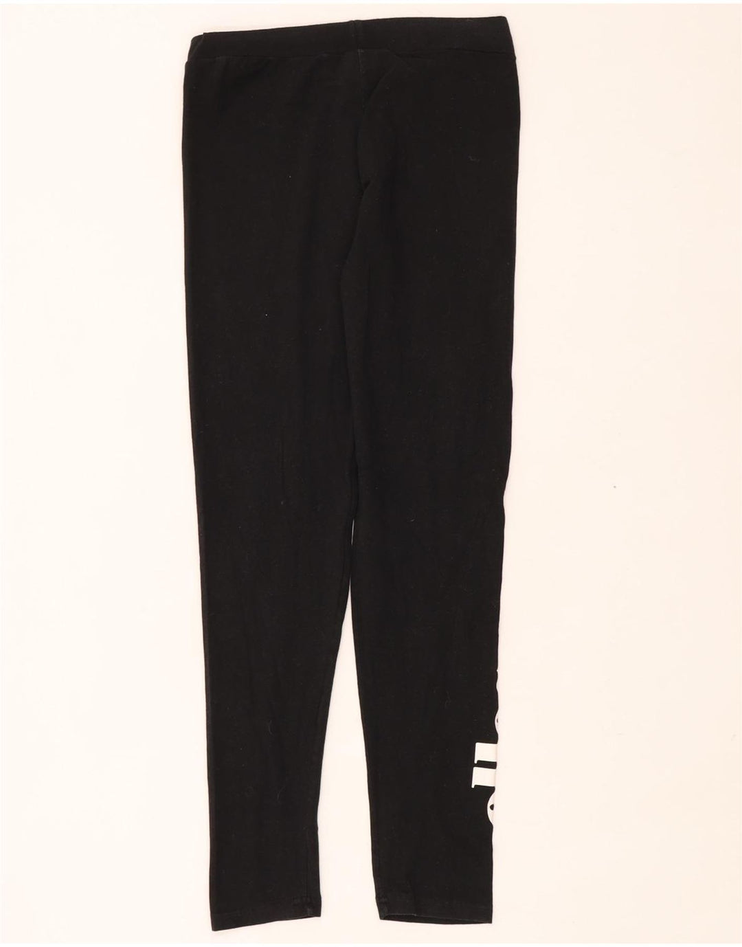 Leggings cu grafic pentru femei Ellesse UK 14, bumbac mediu negru