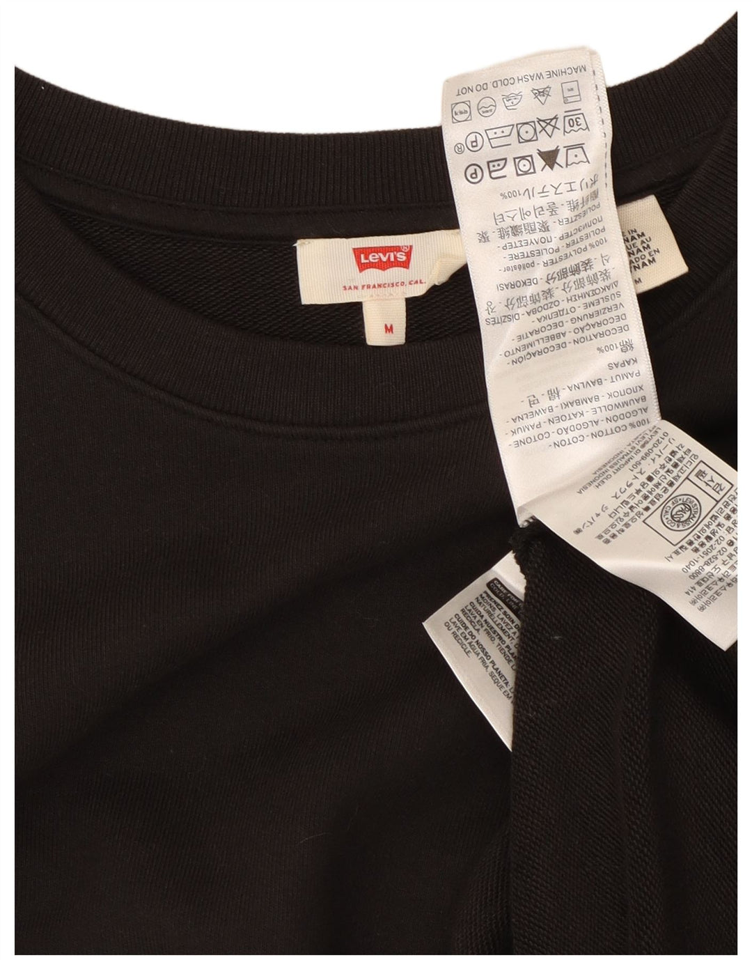 Pulover Levi's pentru femei, UK 14, bumbac mediu negru