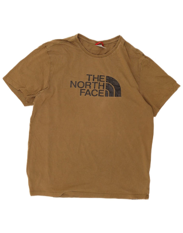 Tricou grafic pentru bărbați The North Face Top Medium Khaki Bumbac