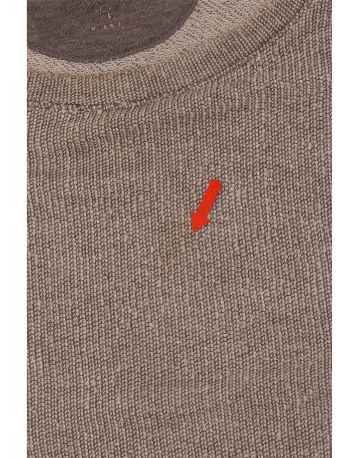 CALVIN KLEIN Top de performanță pentru femei cu mânecă lungă UK 18 XL Gri Colorblock