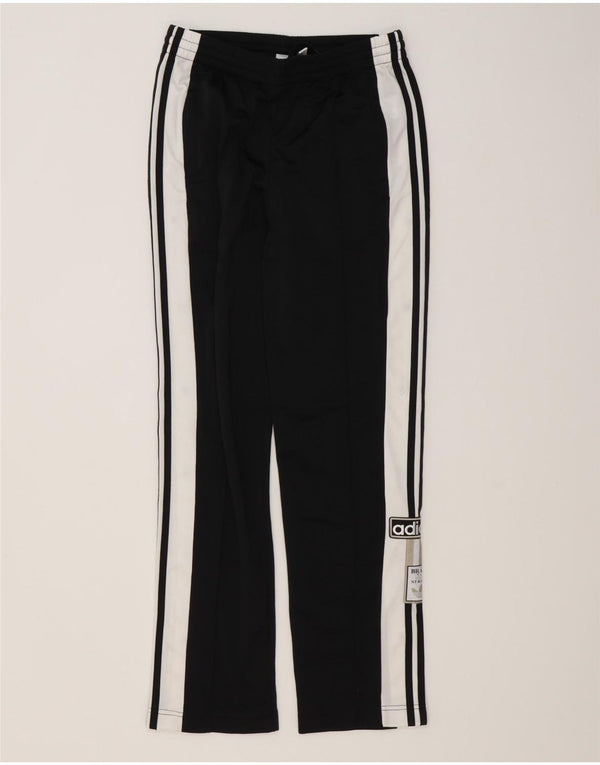 Pantaloni de trening cu grafic pentru femei Adidas UK 8 Small Black Colorblock