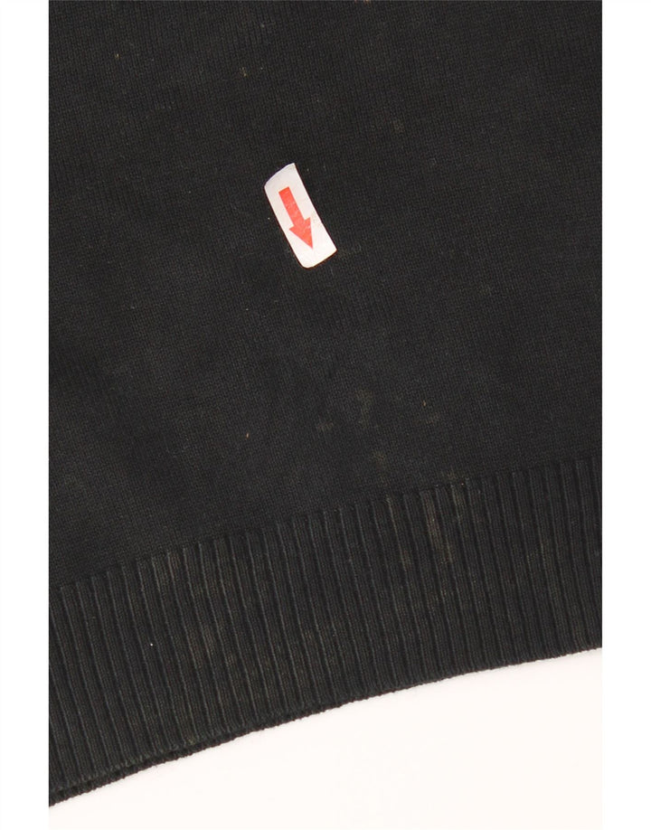 Pulover cu decolteu în V Zara pentru femei UK 14 mare negru