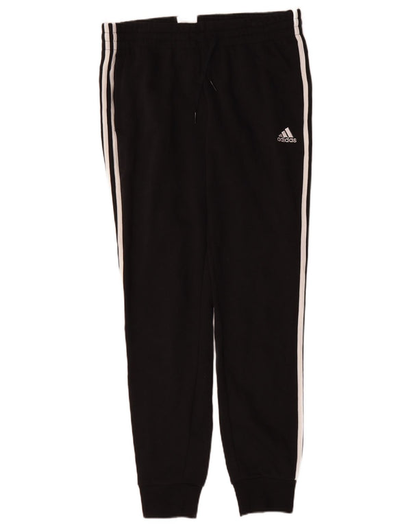 Pantaloni de trening Adidas pentru femei Joggeri UK 12/14 Bumbac mediu negru
