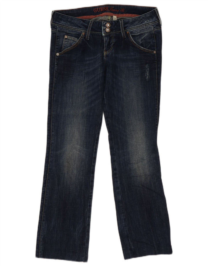Blugi drepți obișnuiți pentru femei Guess L28 L27 bumbac bleumarin