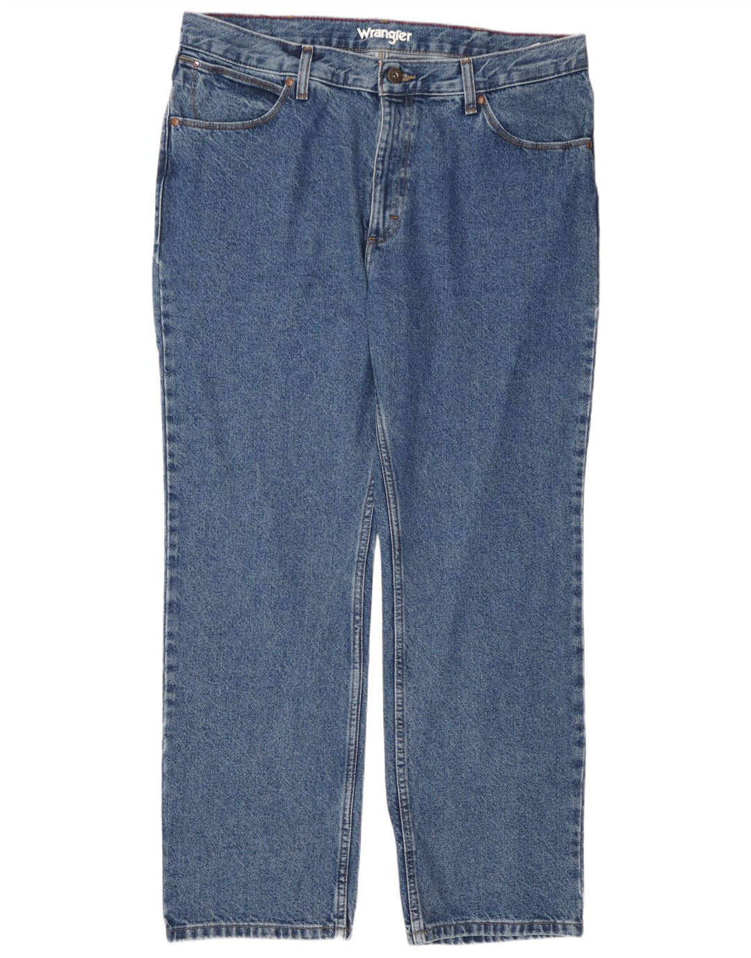 Blugi drepti pentru bărbați Wrangler W38 L30 Bumbac albastru