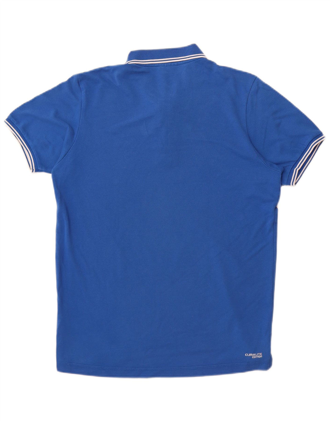 Tricou polo ADIDAS Clima 365 pentru bărbați, bumbac albastru mediu
