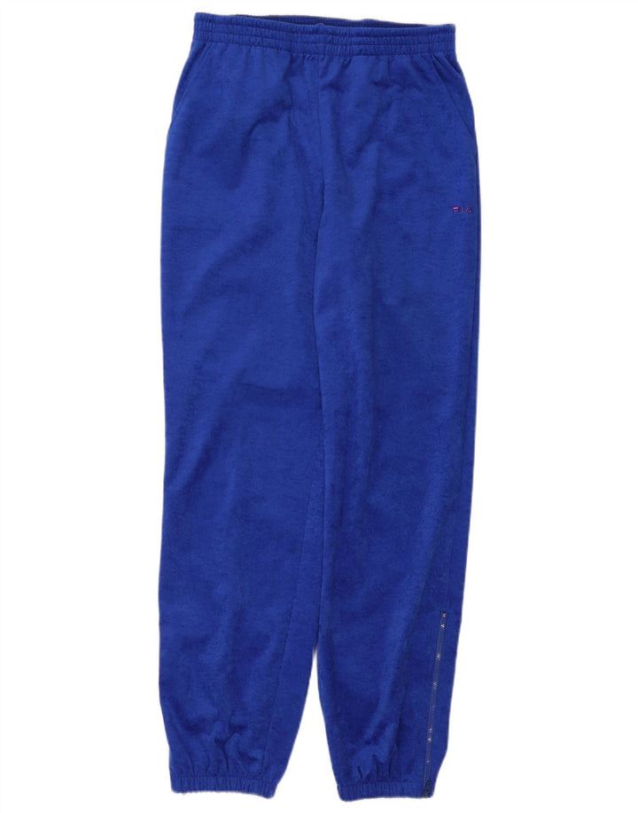 Pantaloni de trening Fila din Velour pentru bărbați Joggeri IT 48 Poliester Albastru Mediu