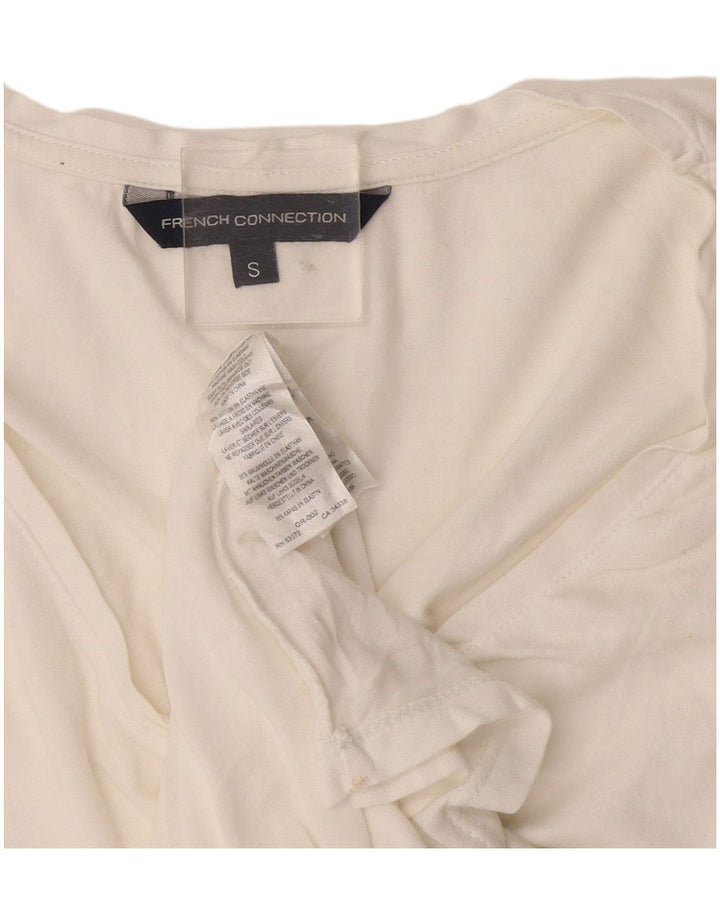 Tricou pentru femei French Connection Top UK 10 Small White Bumbac
