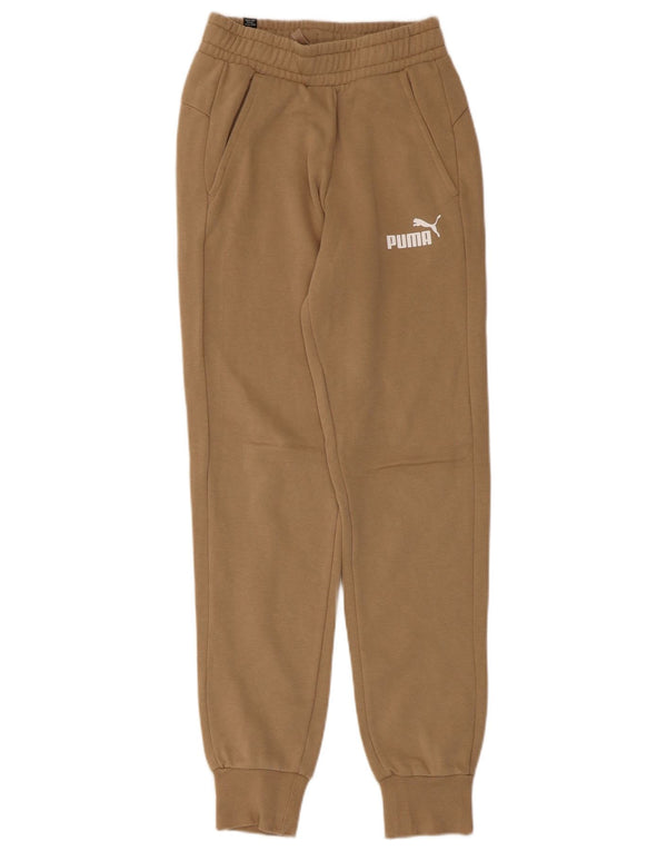 Pantaloni de trening Puma Femei Joggeri UK 4 XS Bej Bumbac