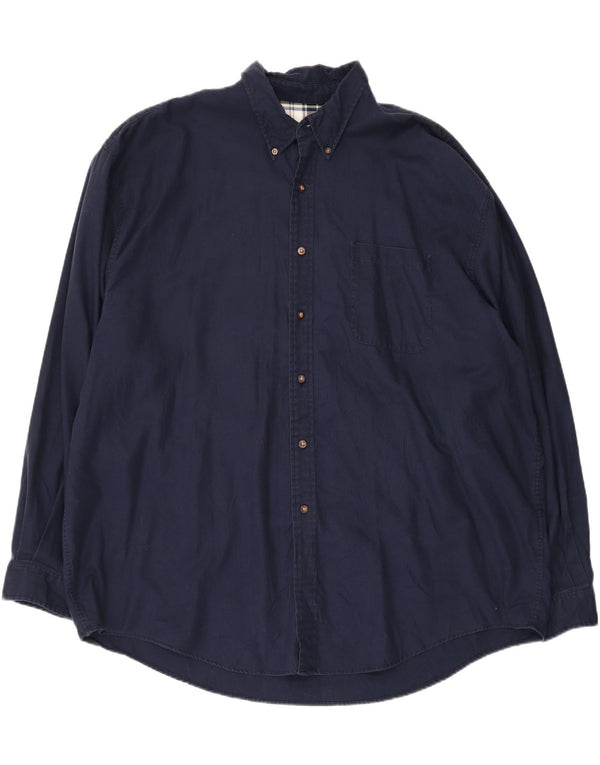 Cămașă pentru bărbați Eddie Bauer 3XL bumbac bleumarin