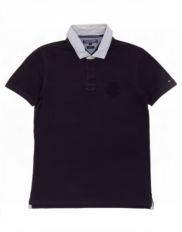 Tricou polo de rugby Tommy Hilfiger pentru bărbați, XL, bleumarin, bumbac