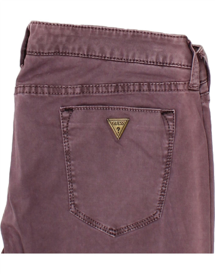 GUESS Womens Beverly Slim Jeans W33 L28 Purple Cotton Vintage Guess and Second-Hand Guess from Messina Hembry 