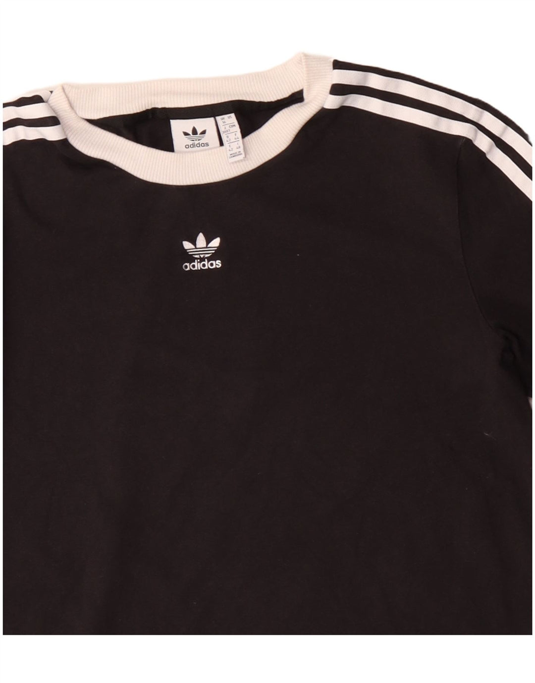 Top pentru femei Adidas cu mânecă lungă UK 16 Large Black
