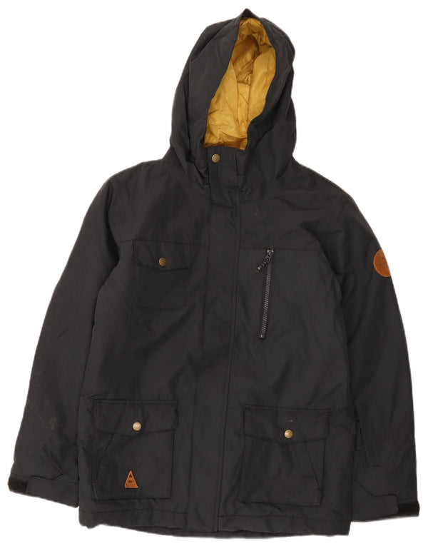 Jachetă de vânt cu glugă Quiksilver pentru băieți 13-14 ani XL bleumarin