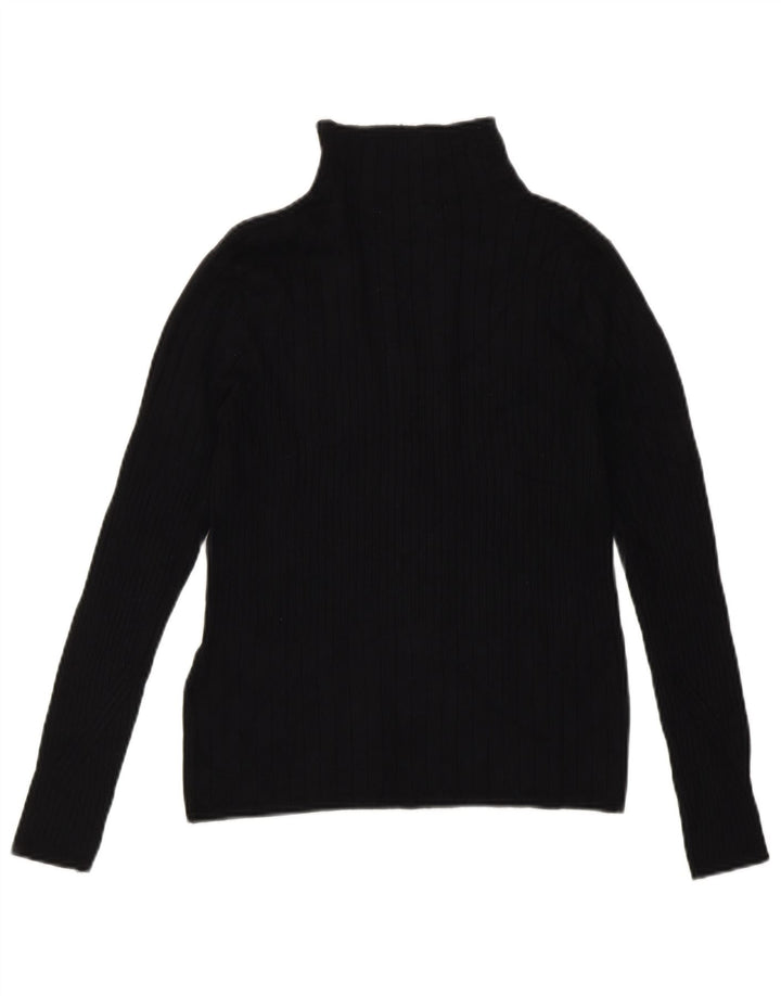 Marks & Spencer Pulover cu gât rulat pentru femei UK 10 Small Black Viscose