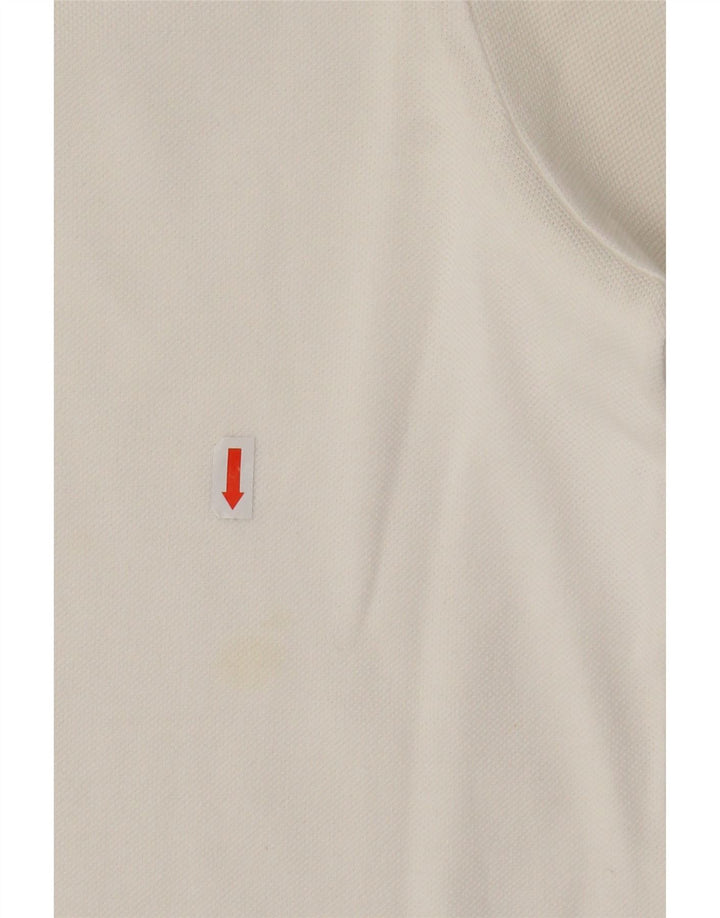 Tricou polo pentru bărbați LACOSTE Mărimea 6 XL Bumbac alb
