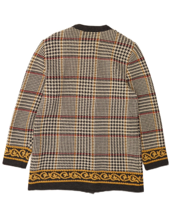 Pulover cardigan pentru femei Liola UK 12 Lână medie multicoloră cu picior de gală