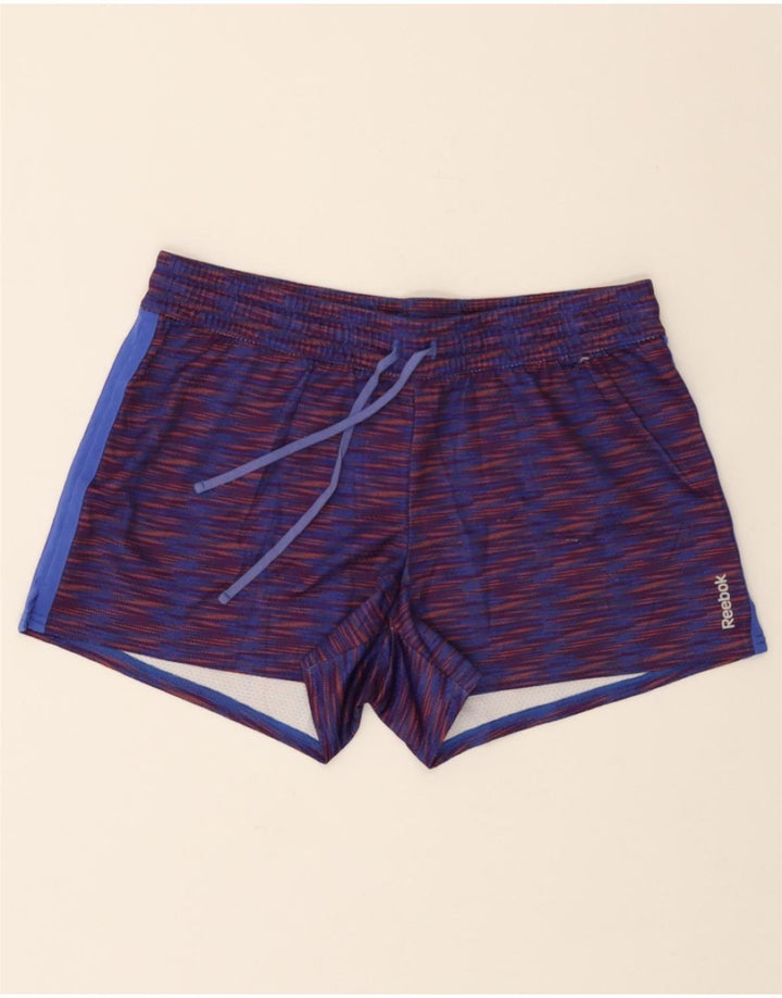 REEBOK Womens Sport Shorts UK 12 Medium  Purple Vintage Reebok and Second-Hand Reebok from Messina Hembry 