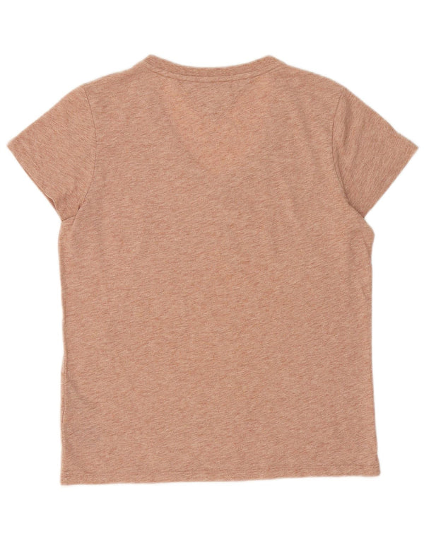 Tricou cu grafic supradimensionat pentru femei Tommy Hilfiger Top UK 6 XS Portocaliu