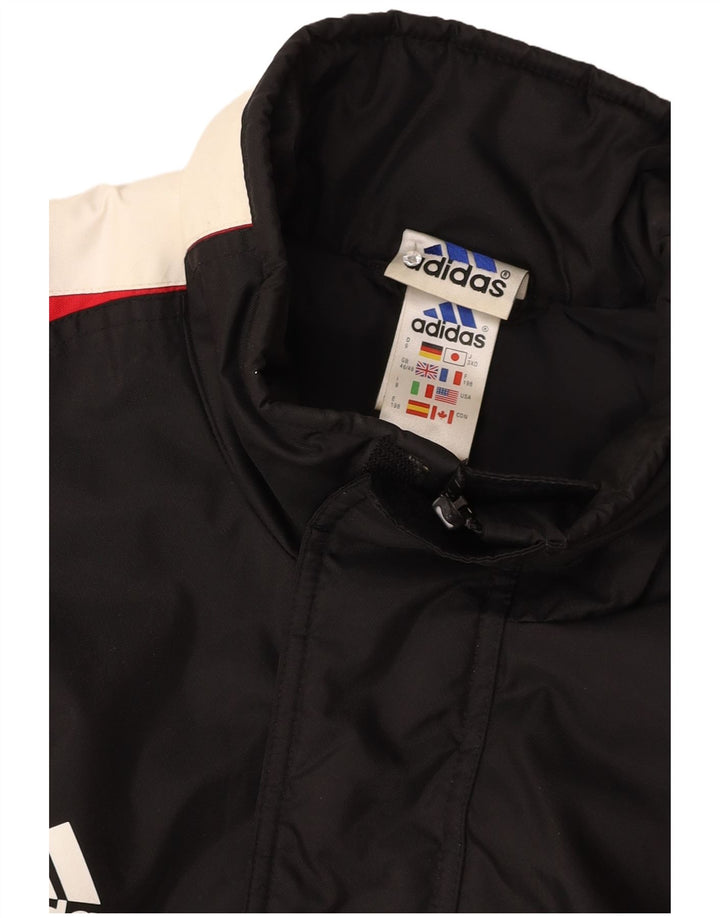 Palton ADIDAS pentru bărbați UK 46/48 XL, negru, poliamidă bloc de culoare