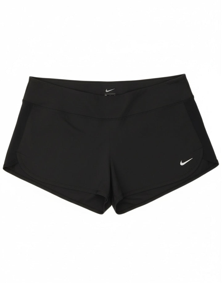 NIKE Womens Sport Shorts UK 18 XL  Black Polyester