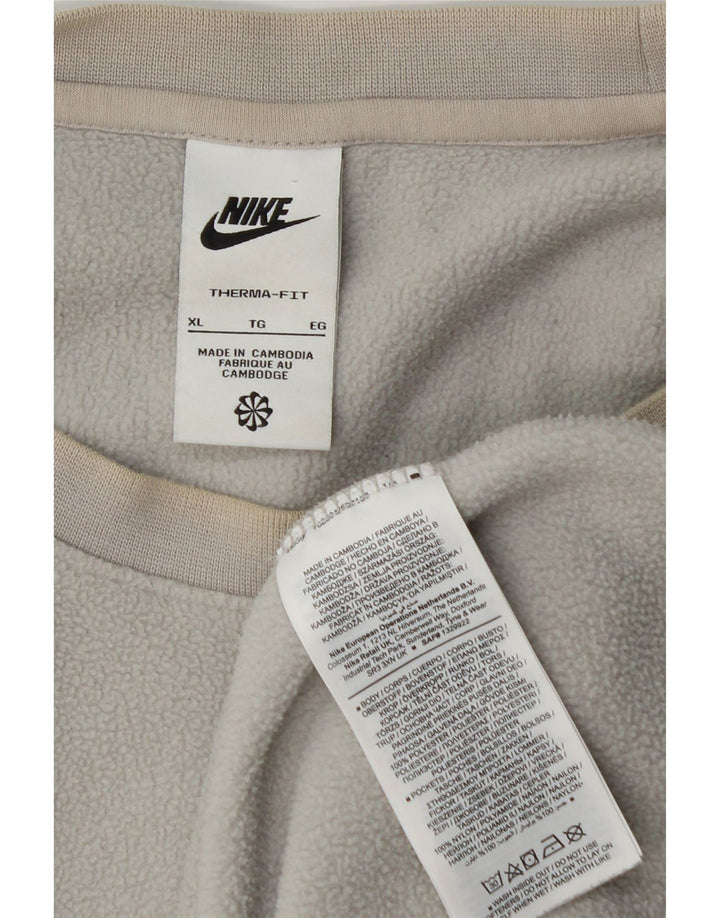 Pulover pentru bărbați Nike Fleece XL, gri poliester