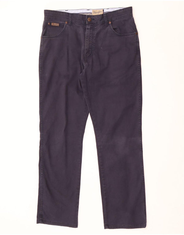 Pantaloni casual drepti pentru bărbați Wrangler Texas W34 L30 bumbac bleumarin