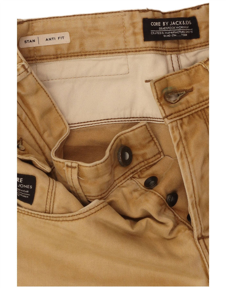 Pantaloni casual drepti pentru bărbați JACK & JONES Stan Anti Fit W29 L32 Bej