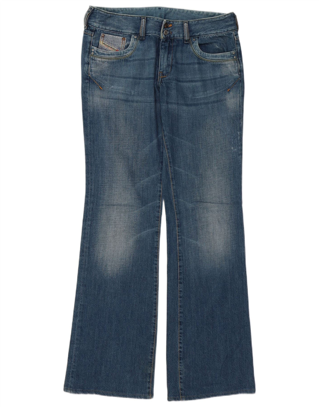 DIESEL Womens Bootcut Jeans W31 L33 Blue Cotton