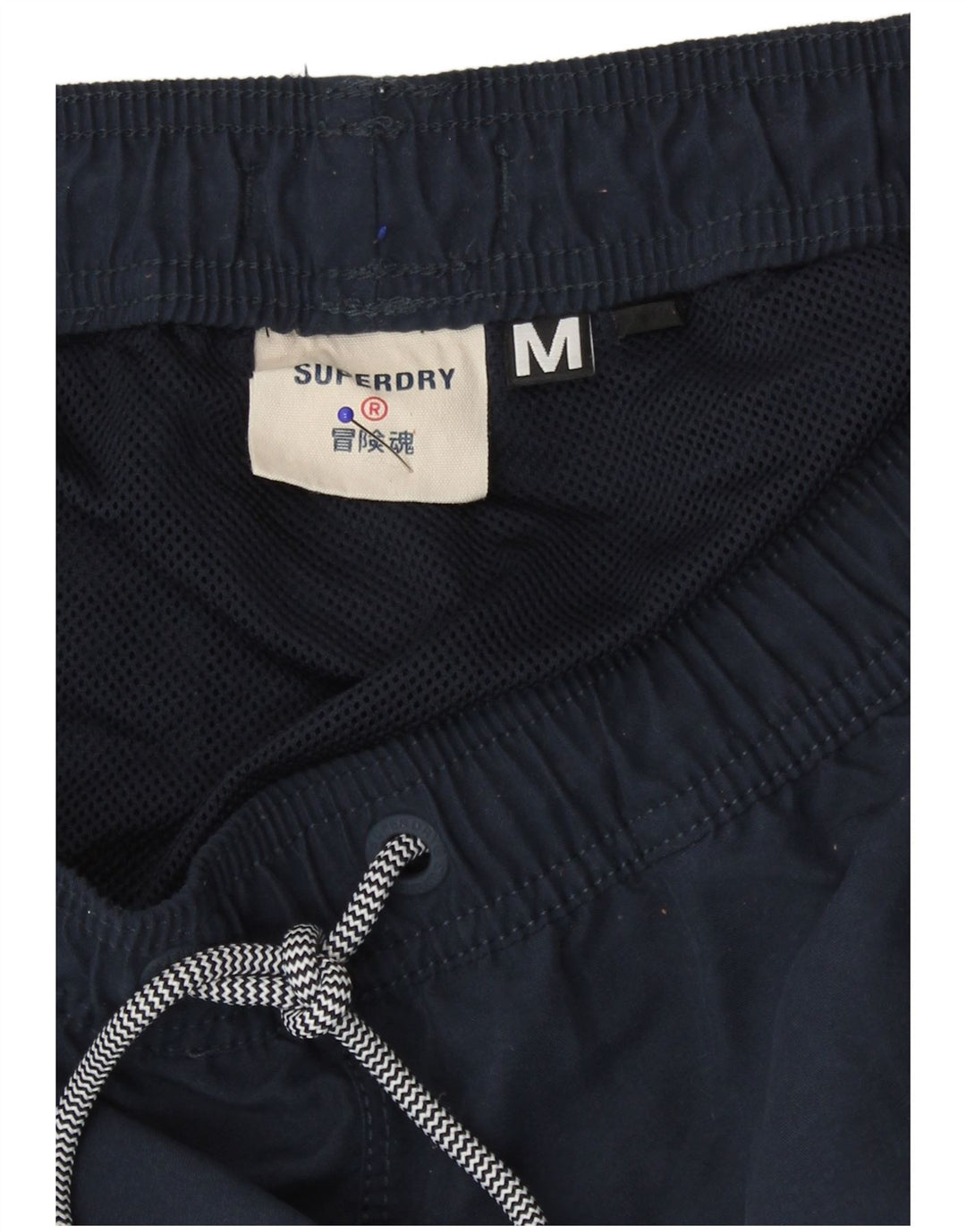 Pantaloni scurți de înot Superdry pentru bărbați, medii, bleumarin, poliester color bloc