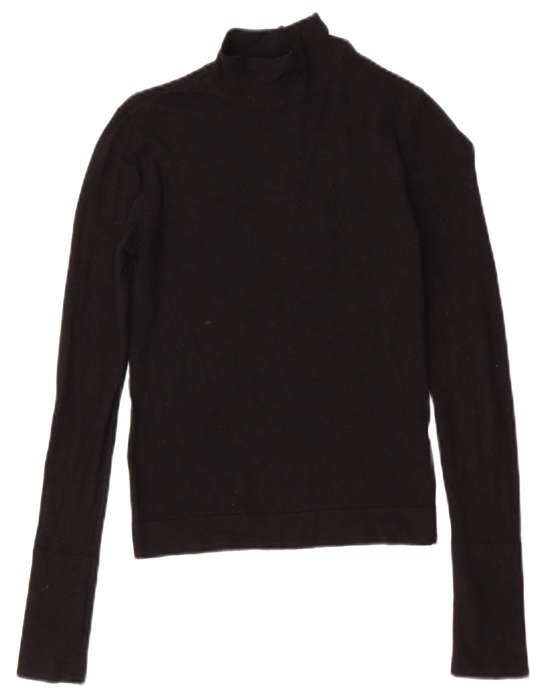 Pulover pentru femei cu gât țestoasă Zara UK 10 mic, negru, viscoză