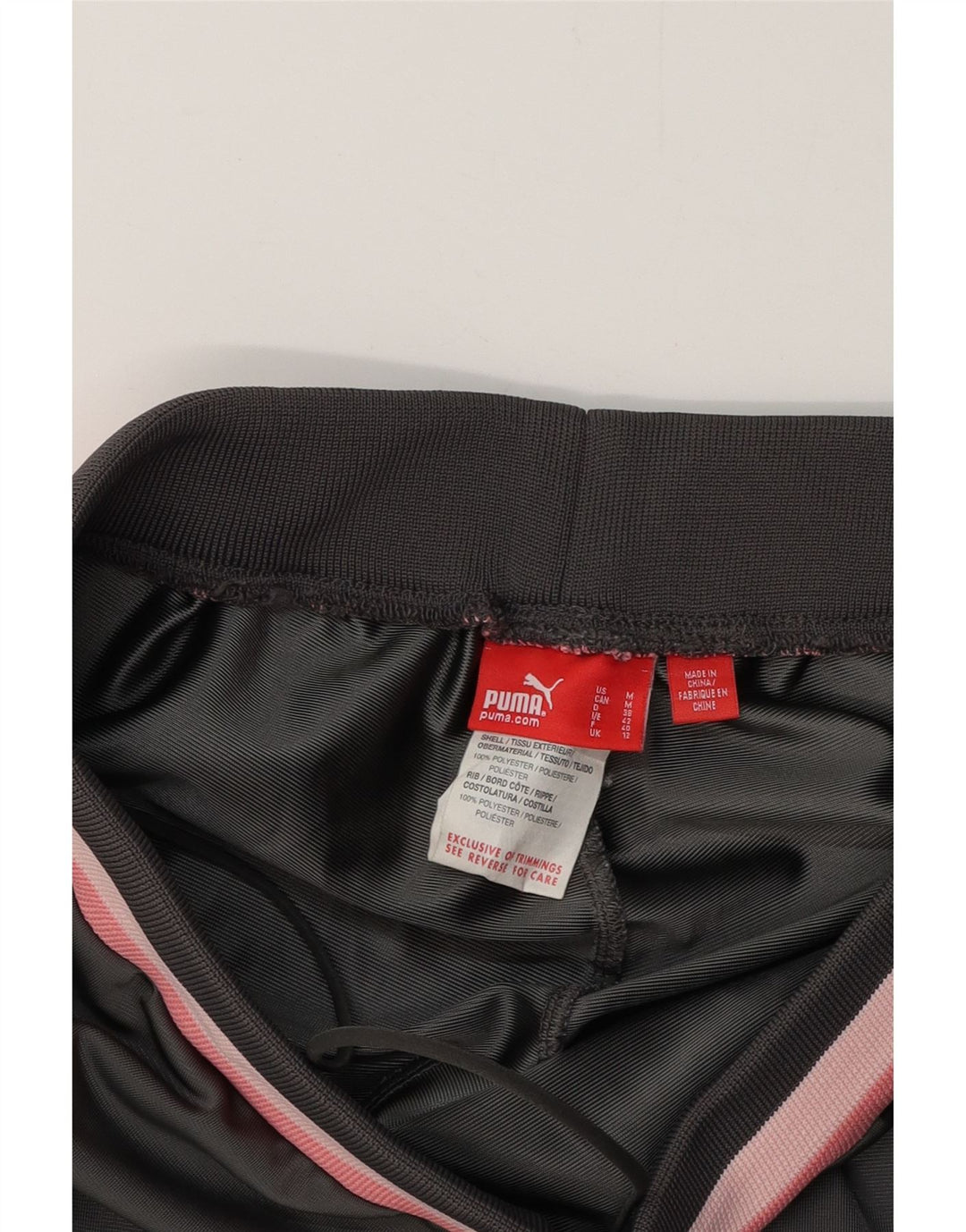 Pantaloni de trening PUMA pentru femei Joggeri UK 12 Medium Gri Colorblock