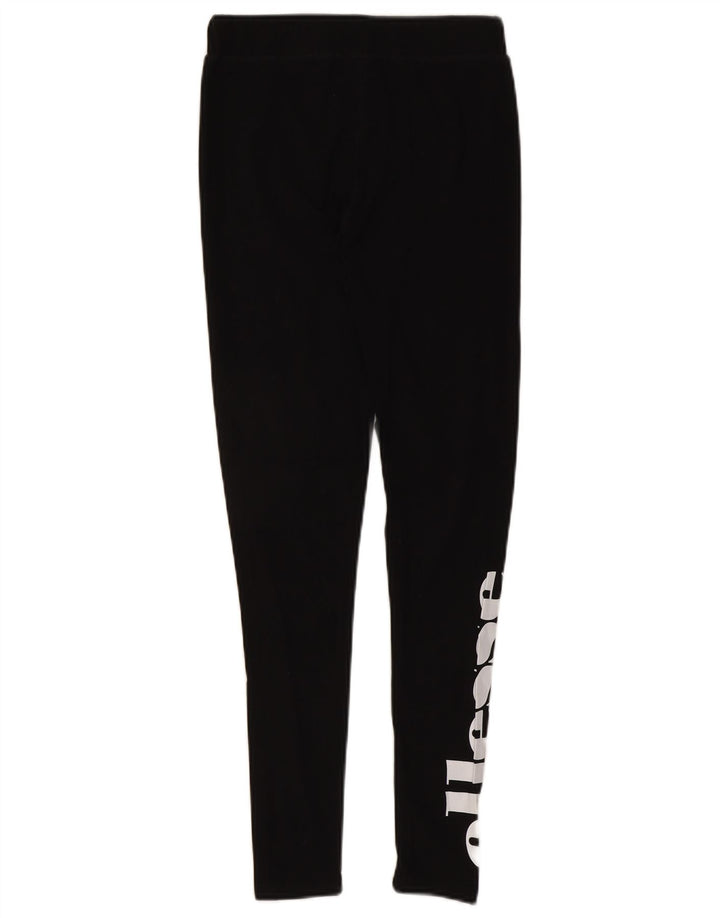 Leggings cu grafic pentru femei Ellesse UK 10, bumbac negru mic