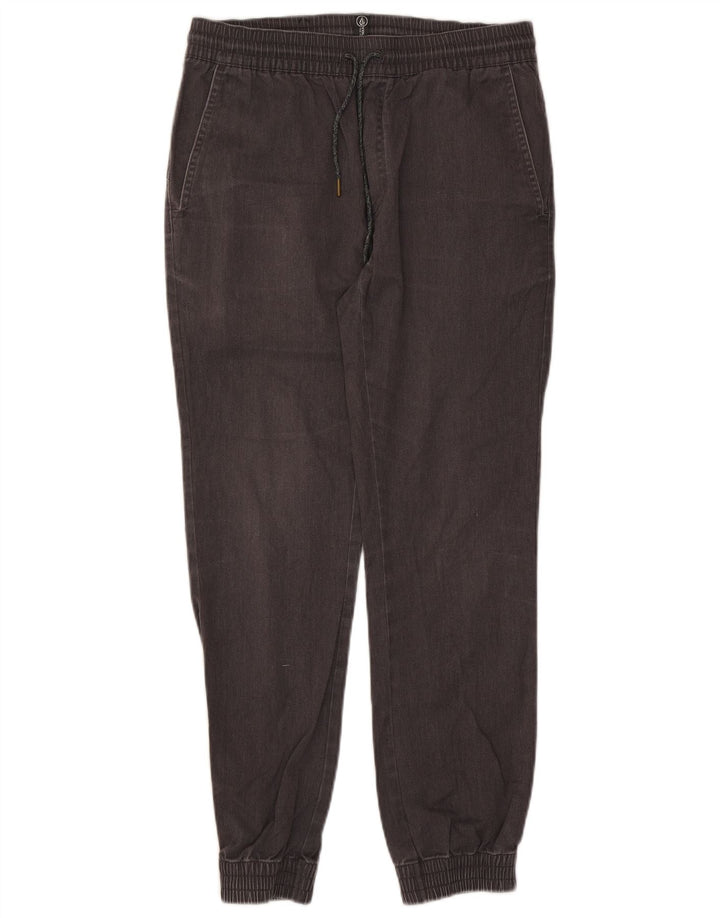 Pantaloni chino pentru femei de jogging Volcom Medium W30 L27 bumbac gri