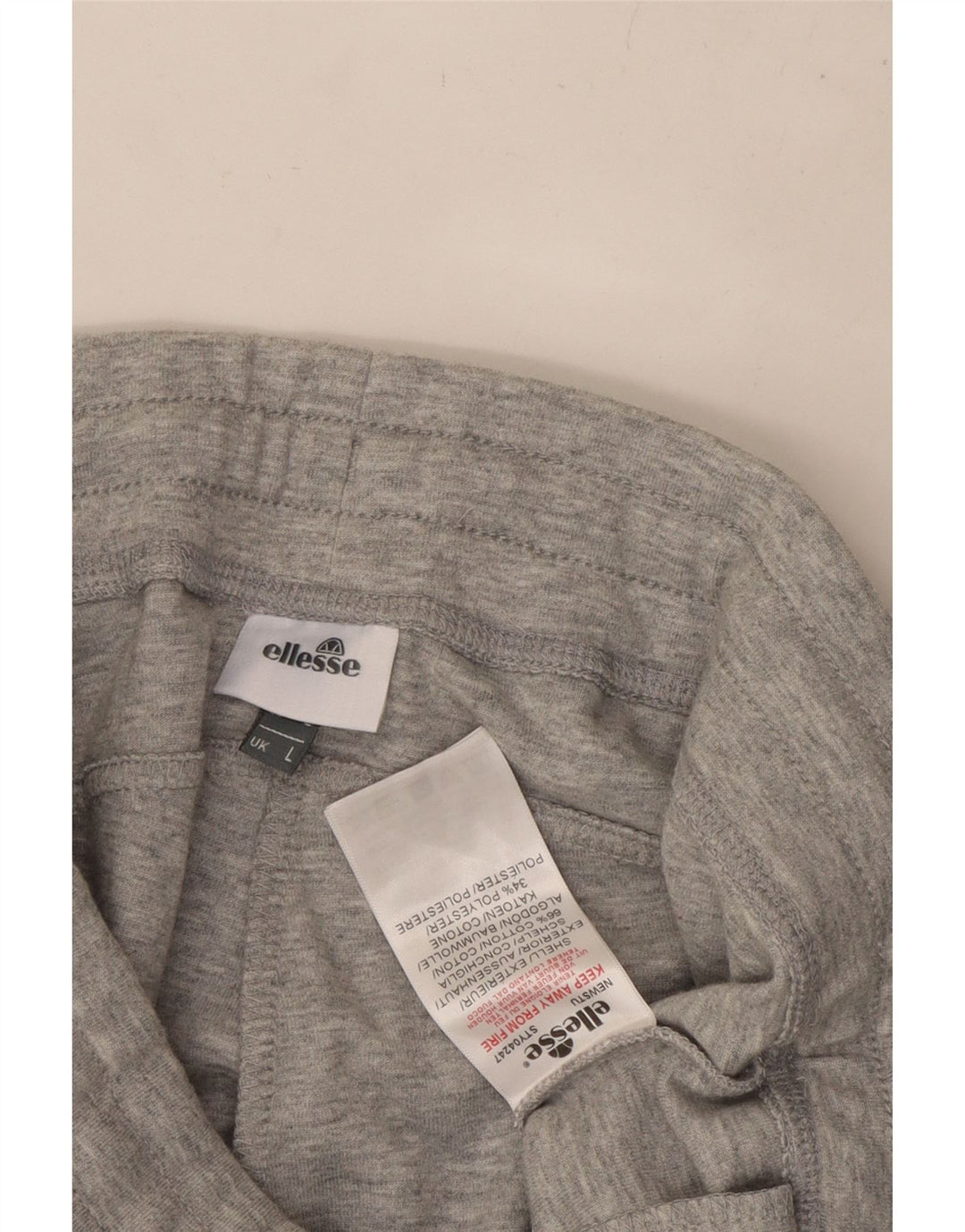 ELLESSE Pantaloni de trening pentru bărbați, bumbac gri mare