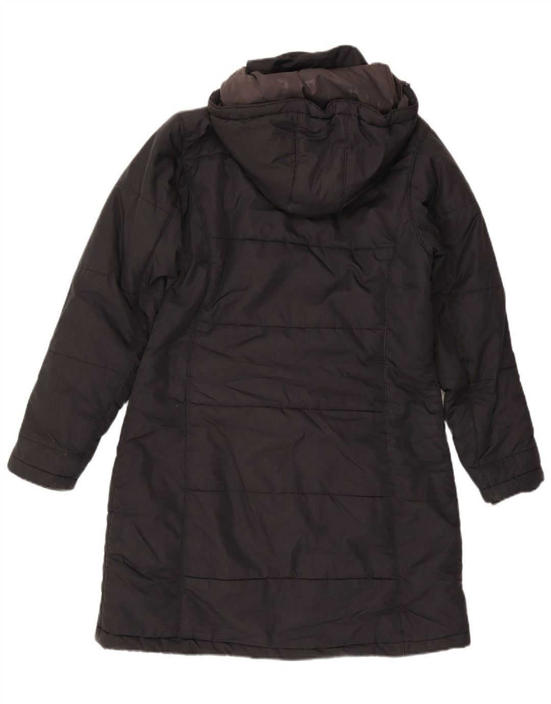 Jack Wolfskin Jachetă căptușită cu glugă pentru femei UK 10 Poliester negru mic