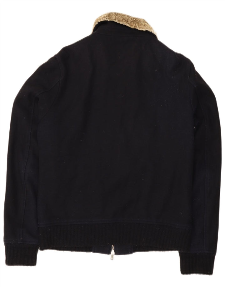 Bomber Vintage pentru femei UK 14 Medium Bleumarin