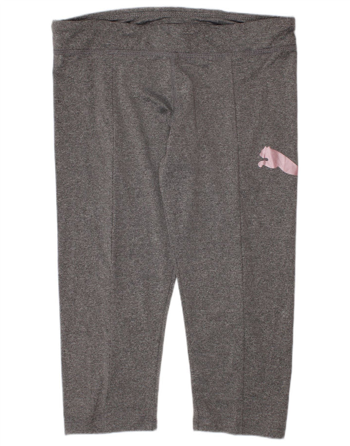 Puma Fete Leggings Grafice 12-13 Ani Mari Poliester Gri