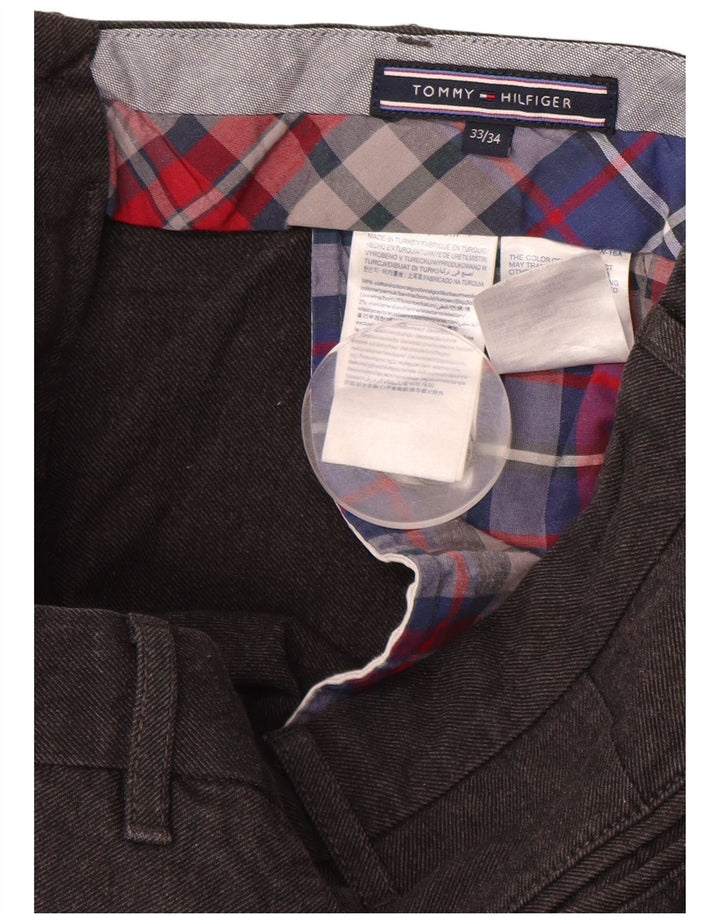 TOMMY HILFIGER Pantaloni chino slim pentru bărbați L32 L32 bumbac gri