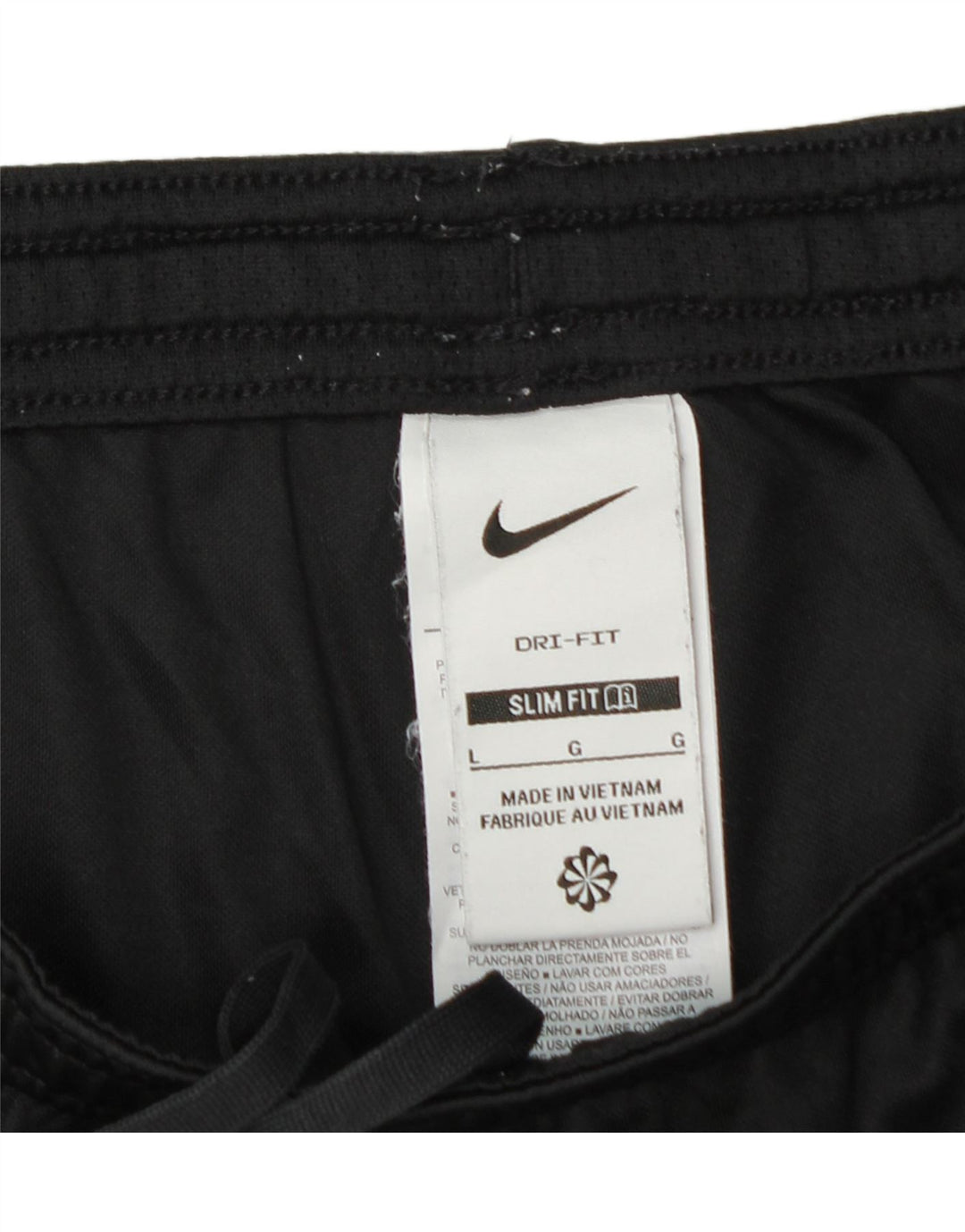 Pantaloni scurți sport NIKE Dri Fit Slim Fit pentru bărbați, mari, negru, poliester color bloc