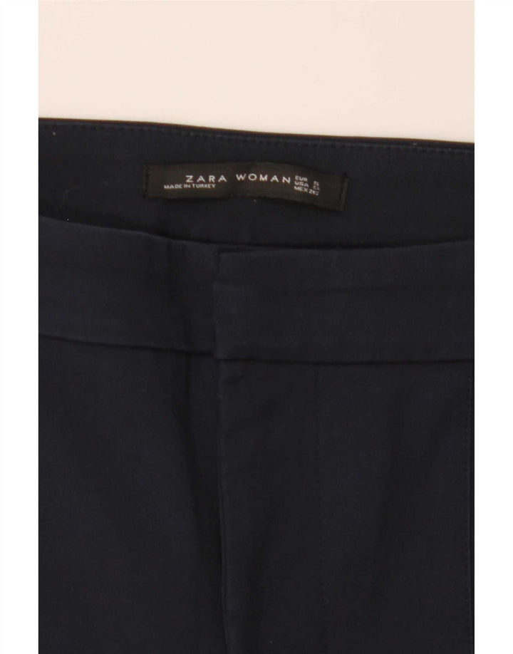 Pantaloni chino Bootcut pentru femei Zara Mici W29 L26 Bleumarin