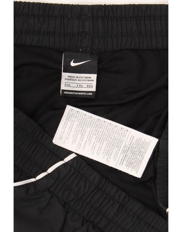 Pantaloni scurți sport grafic Nike pentru bărbați 2XL, poliester negru