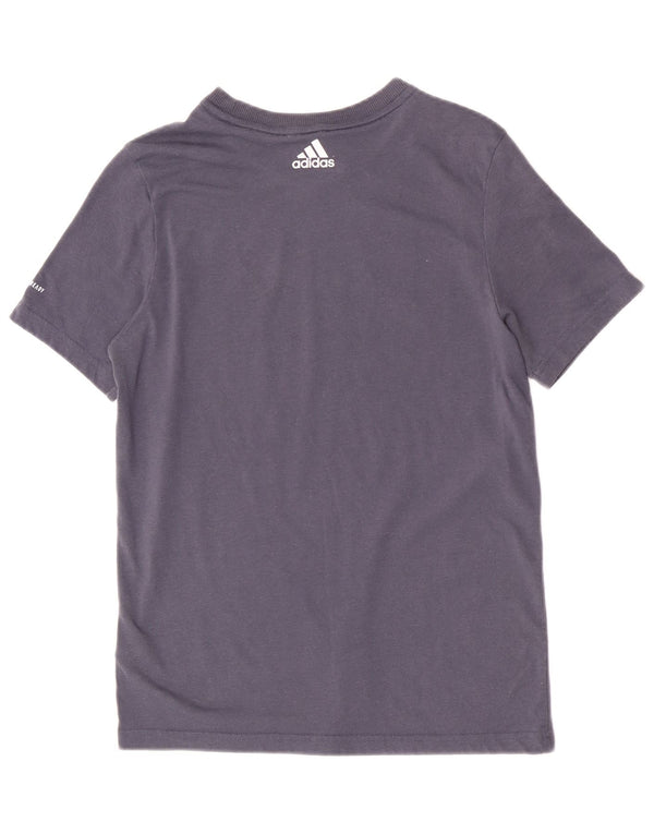 Tricou cu grafică obișnuită Adidas pentru băieți Top 13-14 ani poliester bleumarin